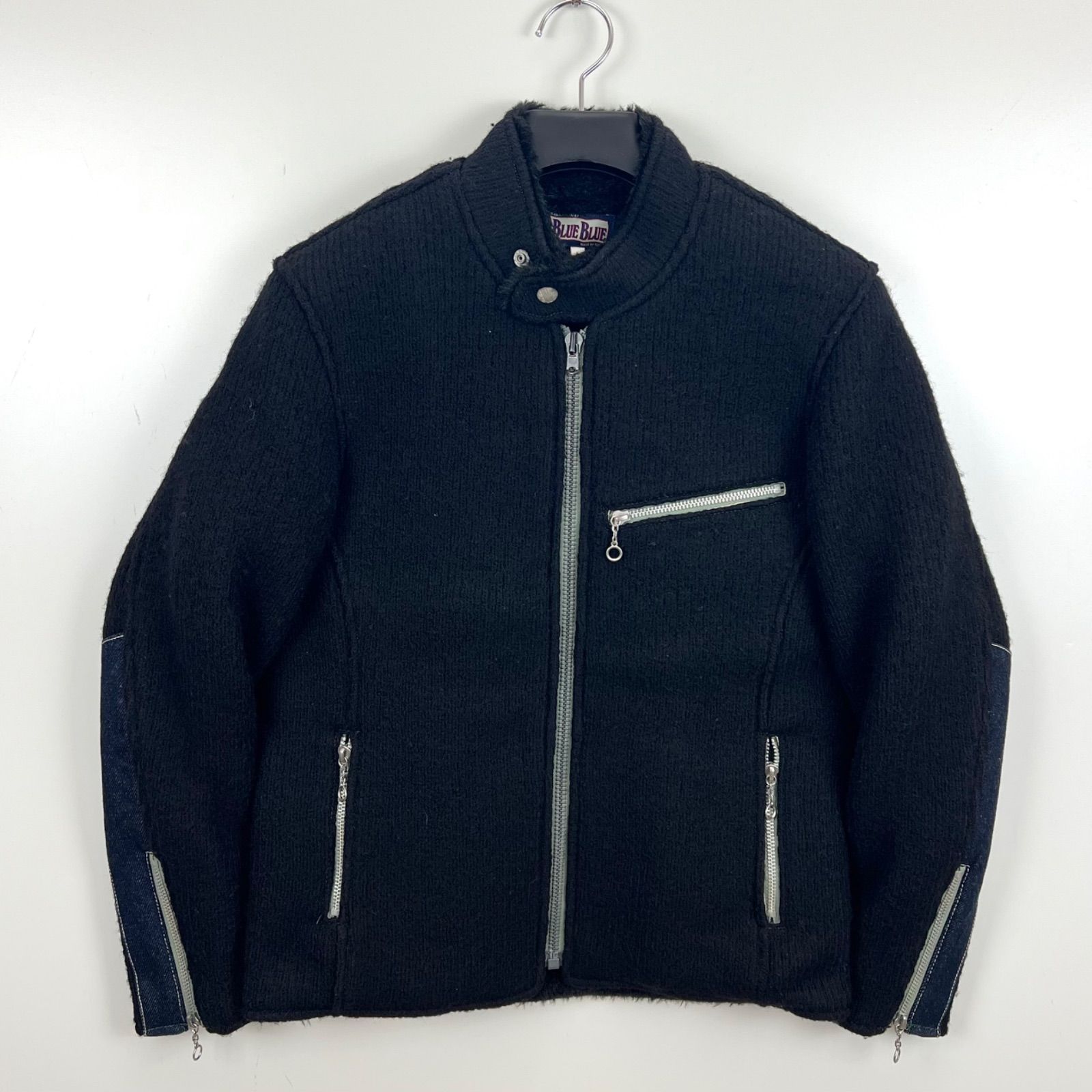 BLUE BLUE JAPAN made wool denim sleeve riders jacket 1 S ブルー 