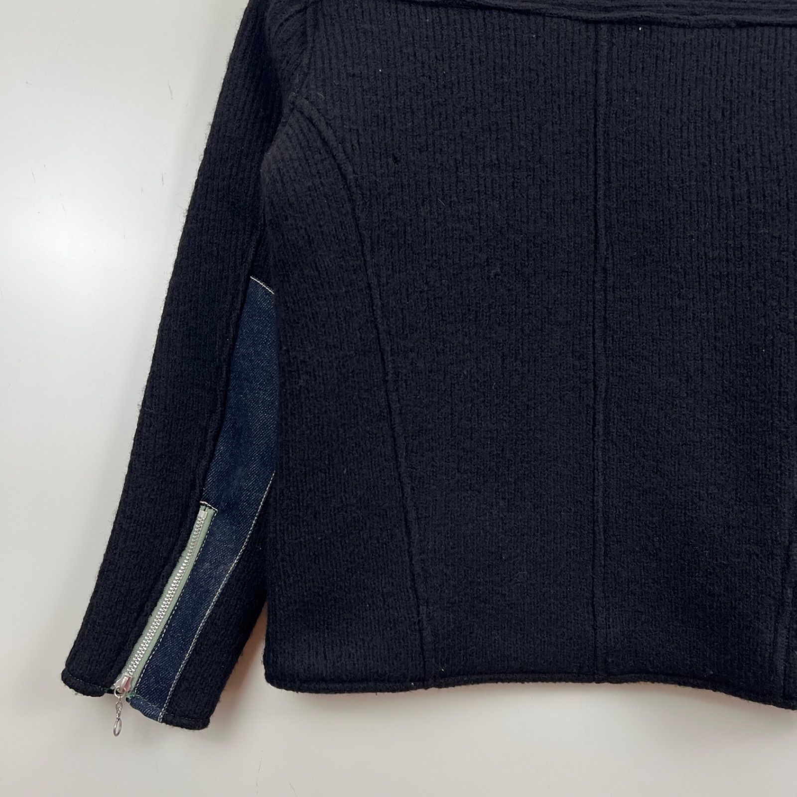 BLUE BLUE JAPAN made wool denim sleeve riders jacket 1 S ブルー 