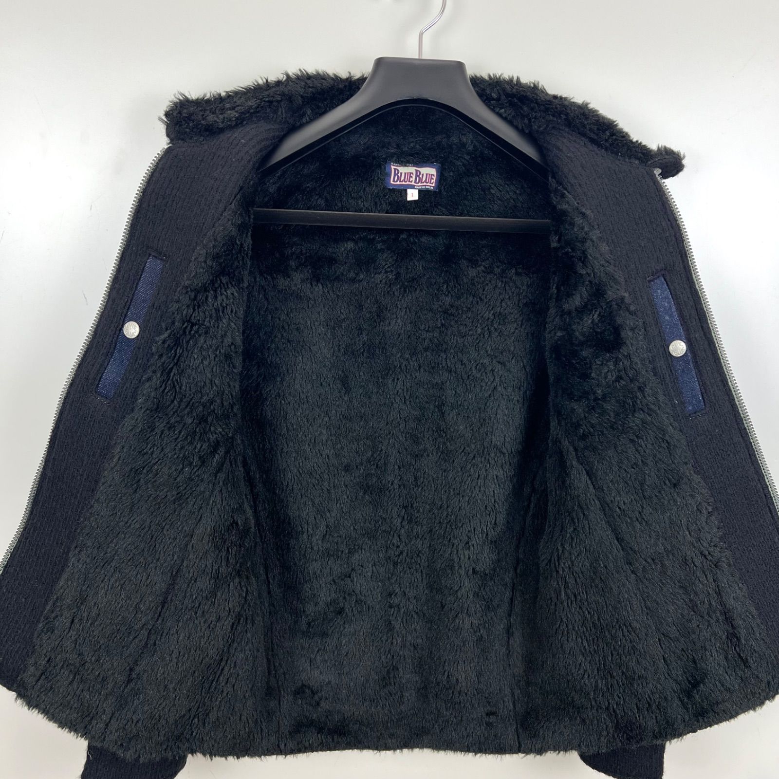 BLUE BLUE JAPAN made wool denim sleeve riders jacket 1 S ブルー 