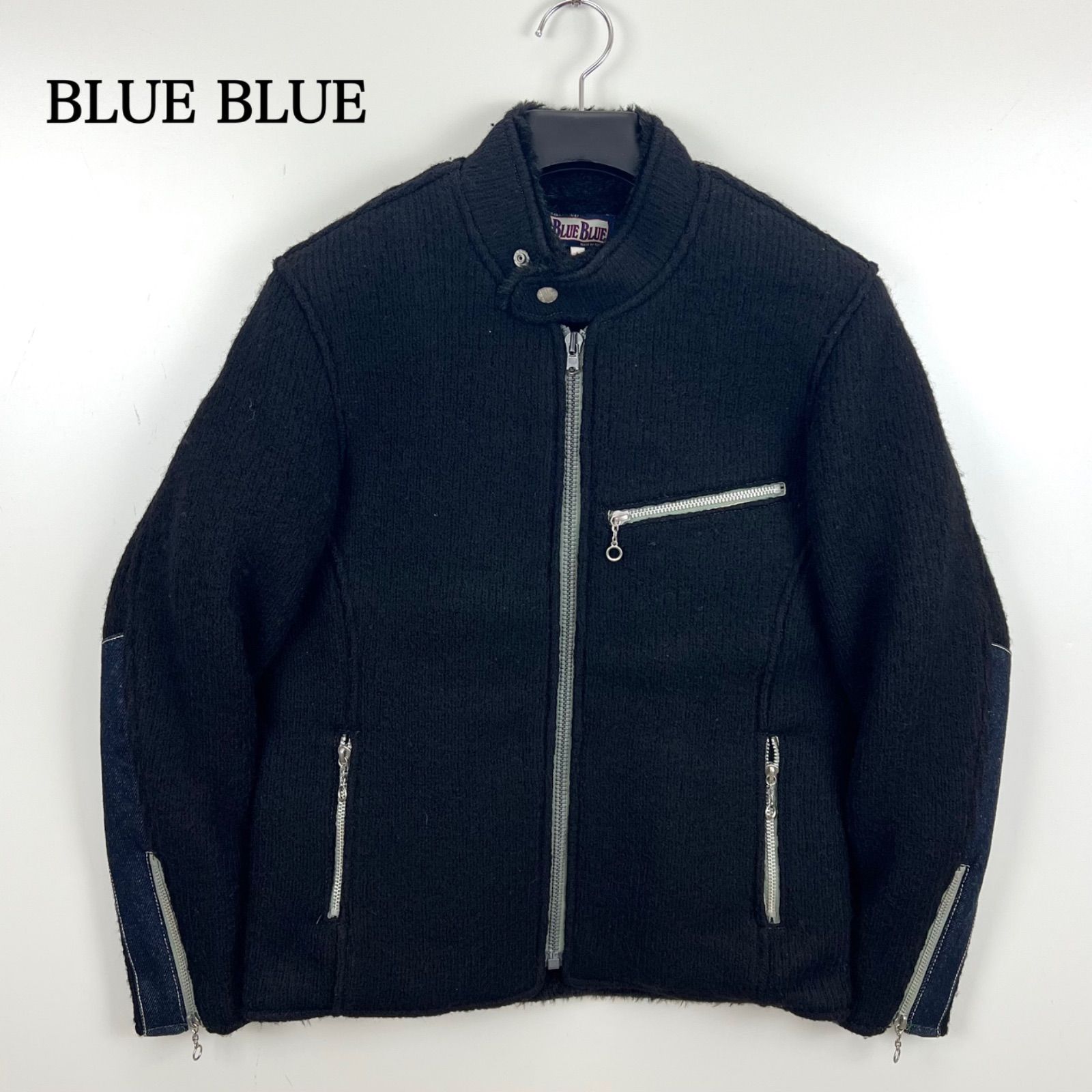 BLUE BLUE JAPAN made wool denim sleeve riders jacket 1 S ブルー 