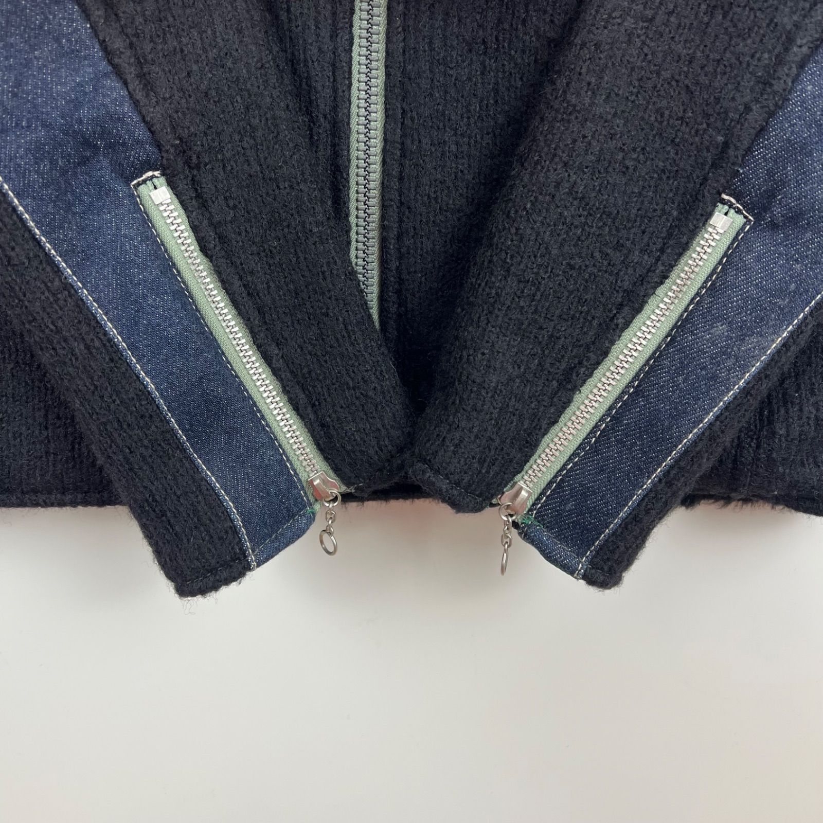 BLUE BLUE JAPAN made wool denim sleeve riders jacket 1 S ブルー 