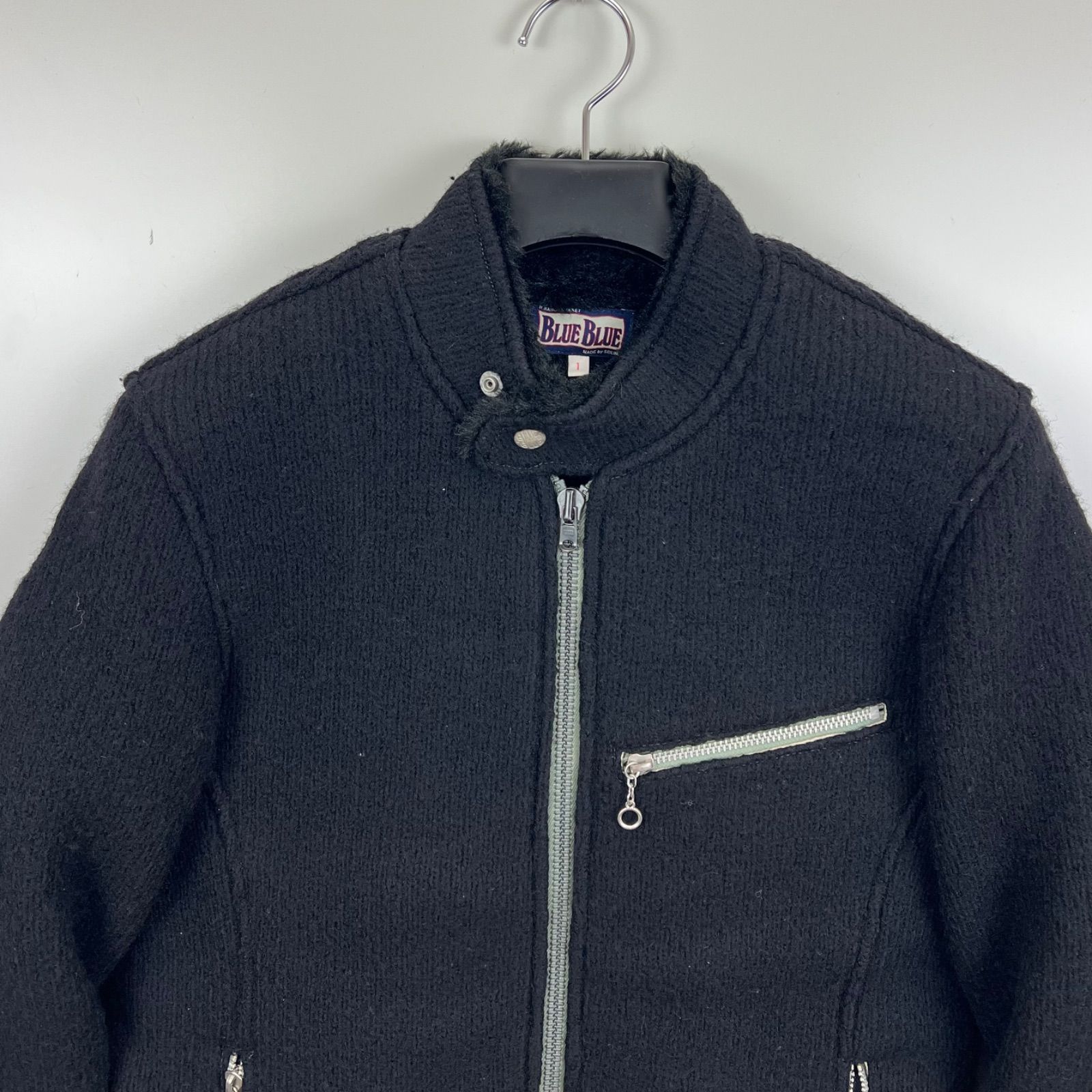 BLUE BLUE JAPAN made wool denim sleeve riders jacket 1 S ブルー 