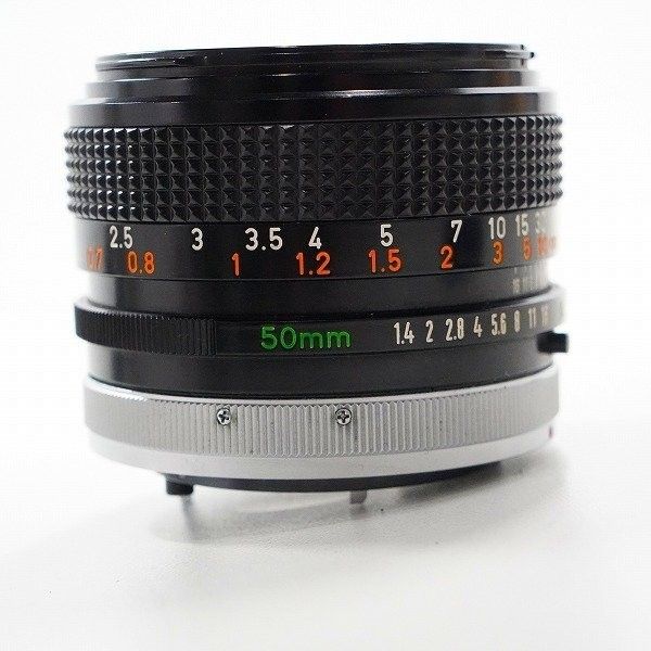 Canon キヤノン FD 本物 50mm f/1.4 S.S.C Black レンズ Canon