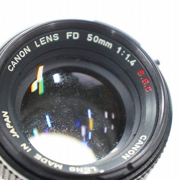 Canon キヤノン FD 本物 50mm f/1.4 S.S.C Black レンズ Canon