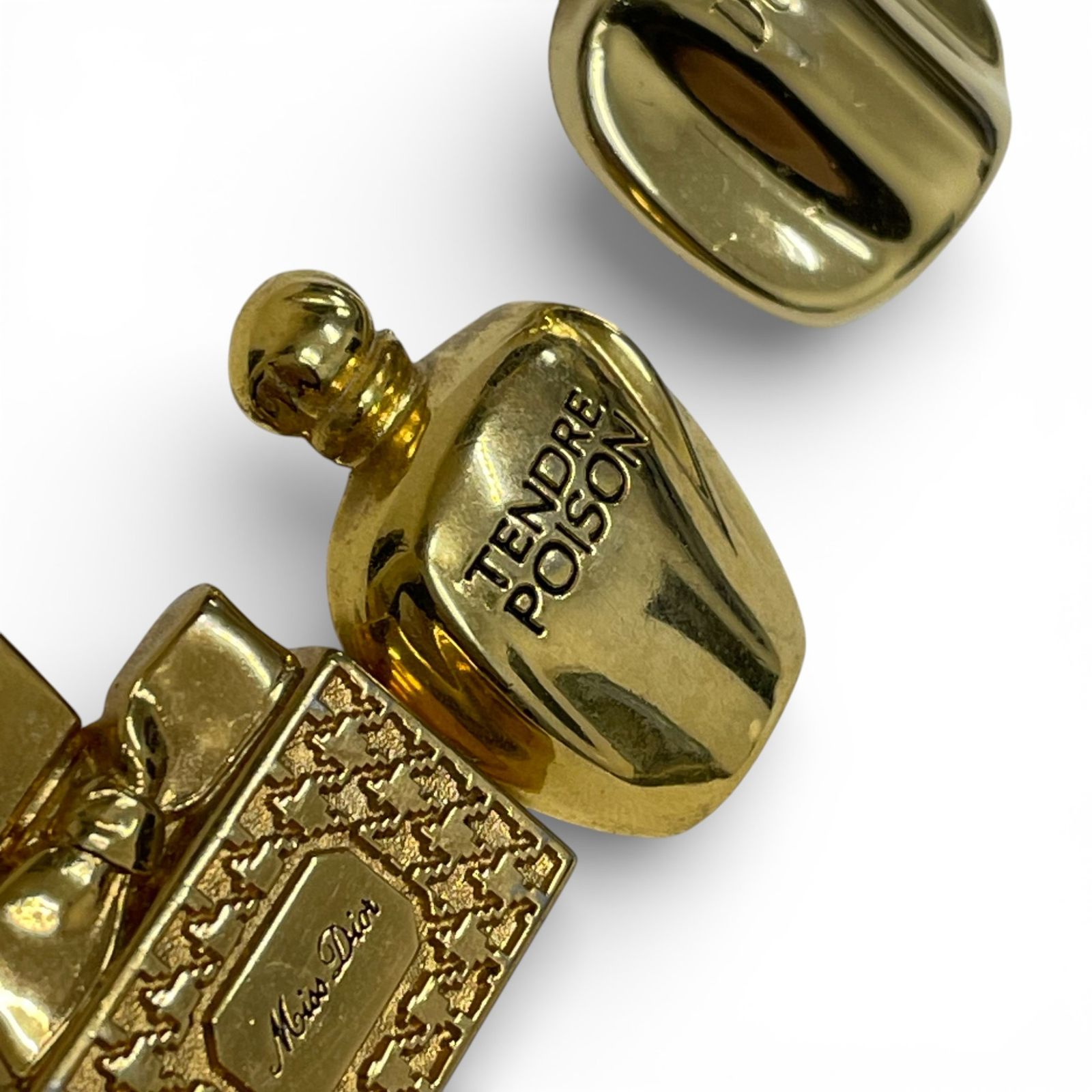 Christian Dior ディオール 香水瓶モチーフ ピンブローチ セット