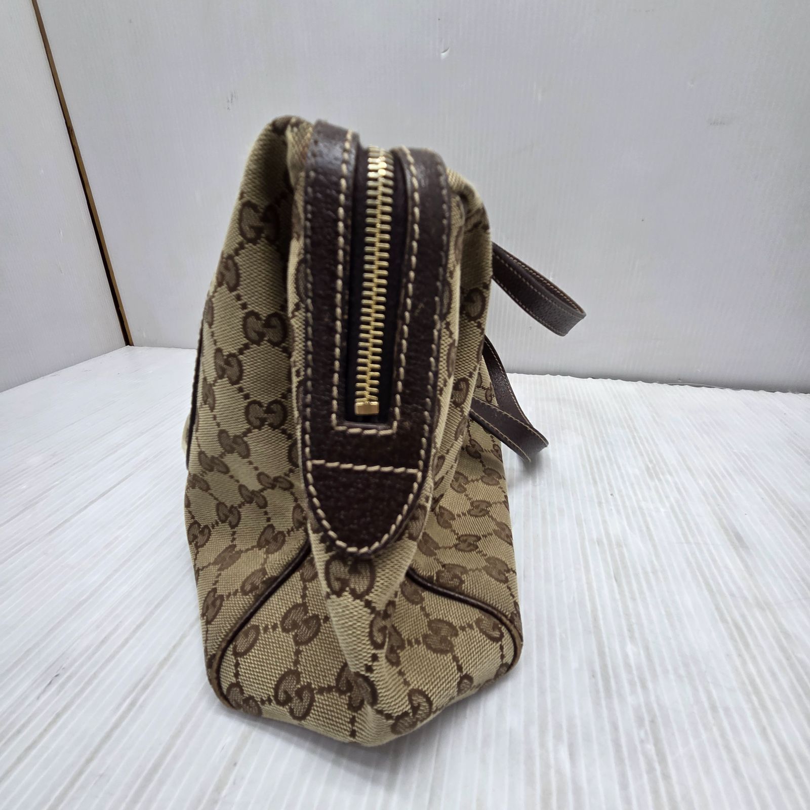 12 S00887 GUCCI グッチ GGキャンバス ミニボストン ボストンバッグ