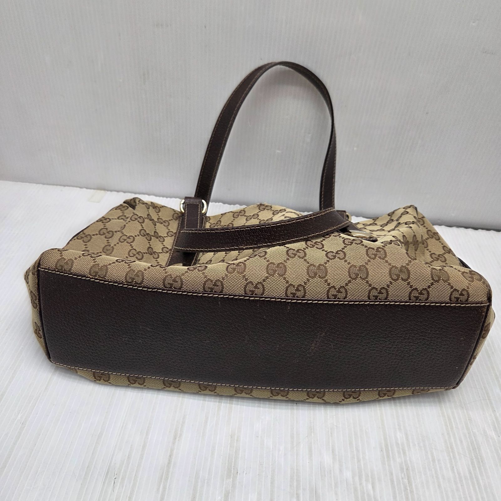 12 S00887 GUCCI グッチ GGキャンバス ミニボストン ボストンバッグ
