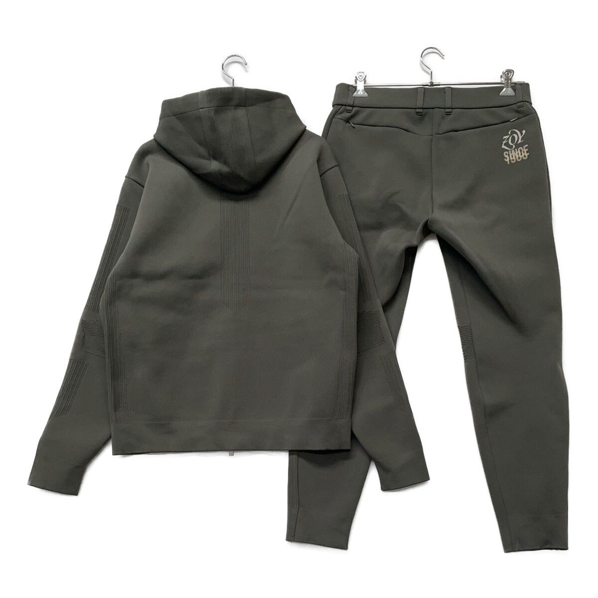 中古 メンズ ゾーイ ZOY セットアップ LL 82cm グレー ニット ダブル