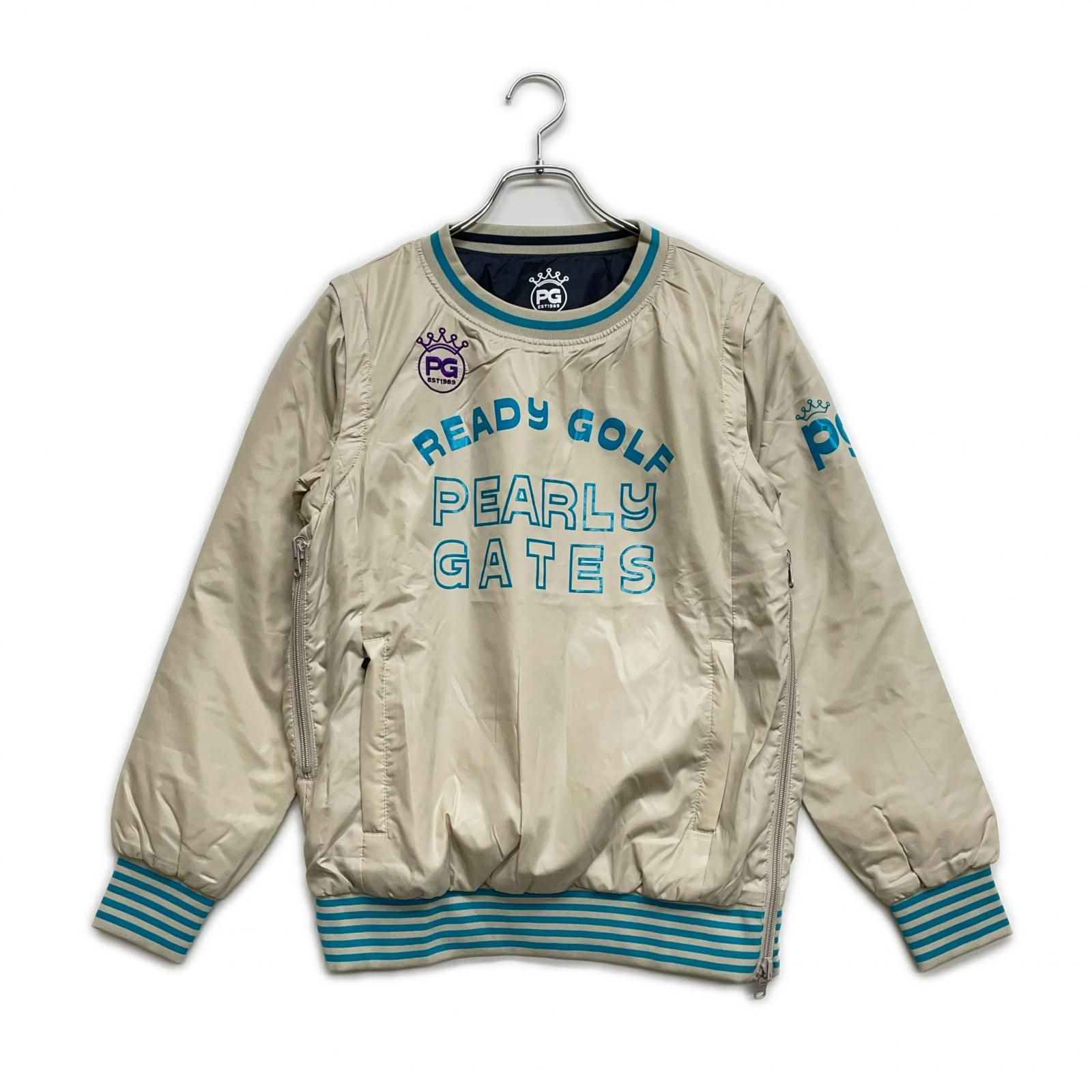 PEARLY GATES パーリーゲイツ　レインウエア　ブルゾン　ベージュ1 PEARLY GATES パーリーゲイツ レインウエア ブルゾン ベージュ0 楽天