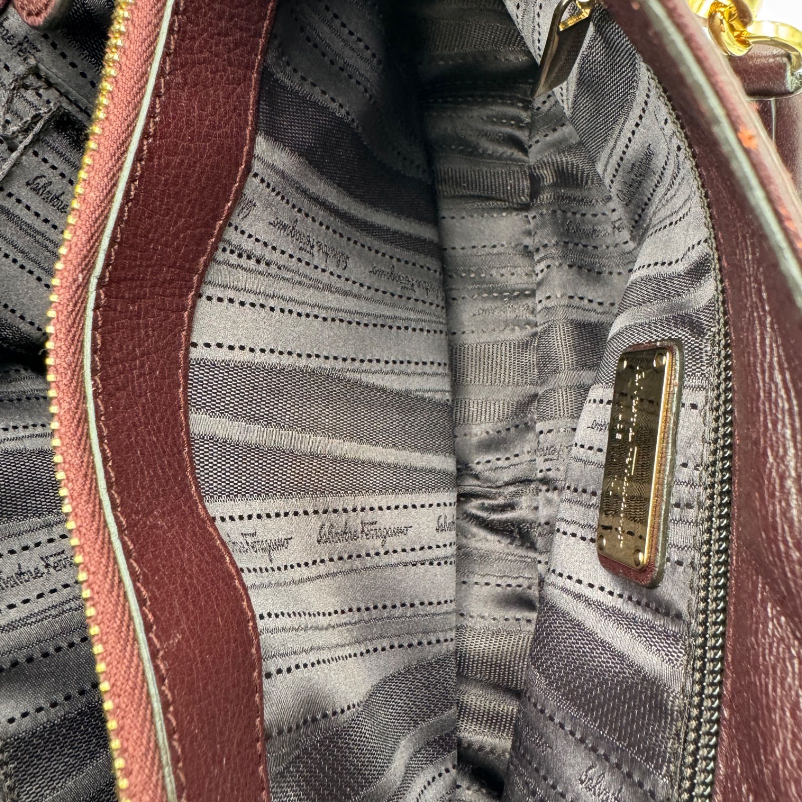 Salvatore Ferragamo サルヴァトーレフェラガモ レザー トートバッグ 