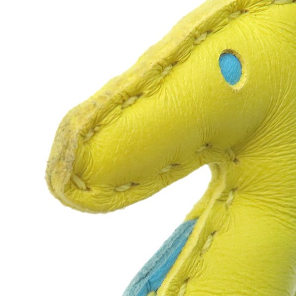 エルメス HERMES バッグチャーム イポ アニョーミロ ライム×ヴェール