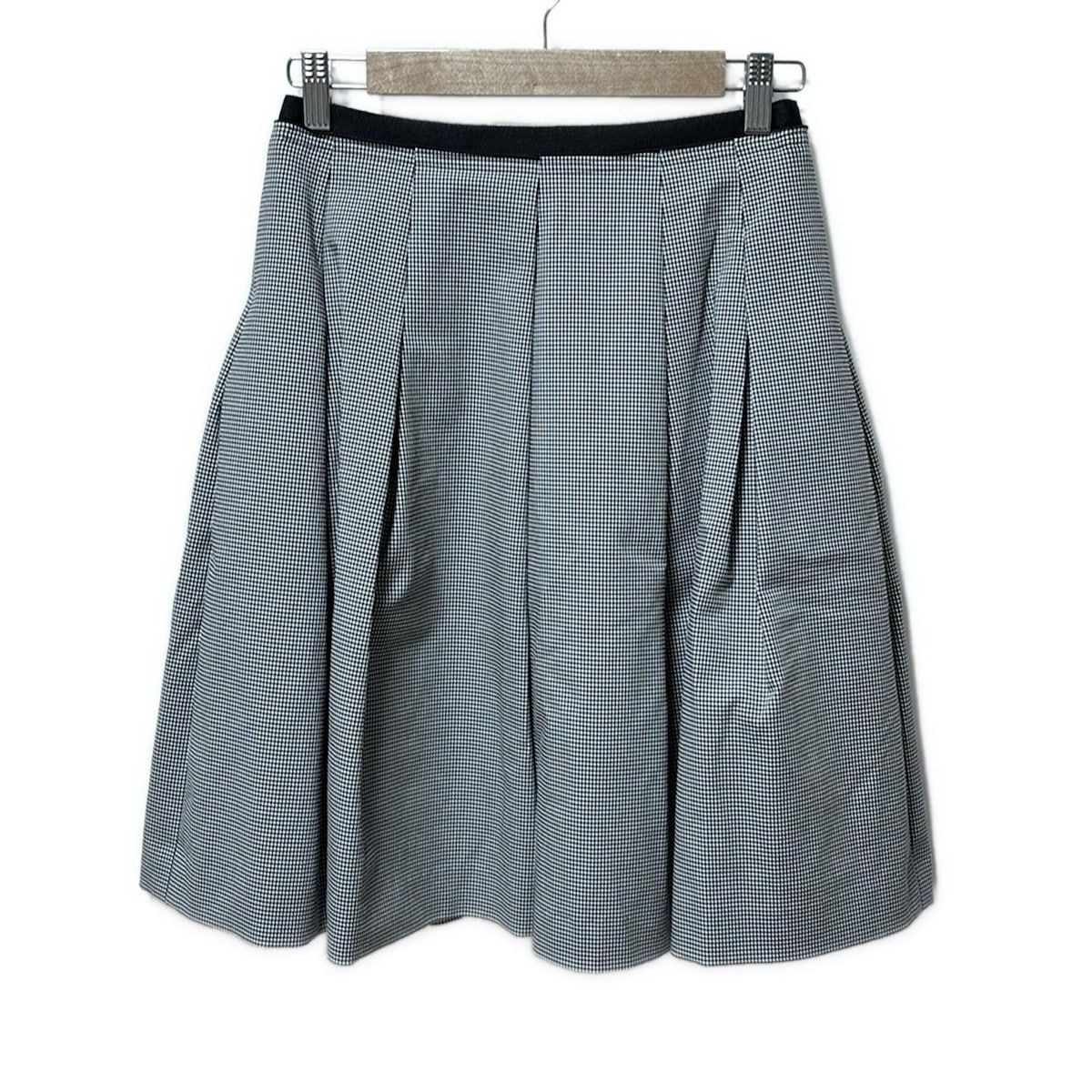 Rene(ルネ) スカート サイズ36 S レディース新品同様 - 白×黒 ひざ丈