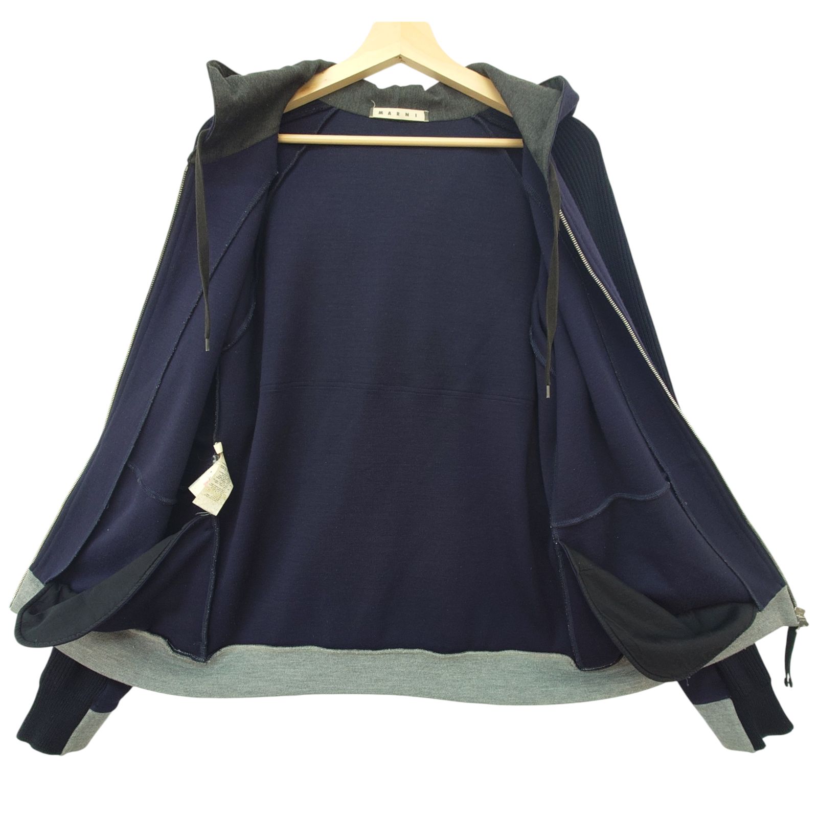 MARNI マルニ ジップアップ パーカー バイカラー サイズ50 メンズL相当