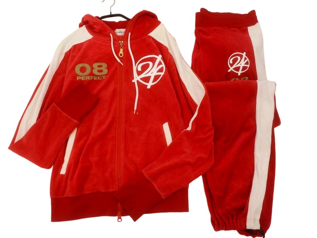 24karats 24カラッツ ベロア パーカー パンツ ジャージ上下