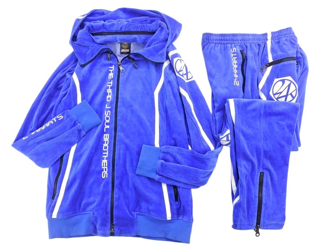 24karats 24カラッツ 三代目 J SOUL BROTHERS ベロア ジャージ上下