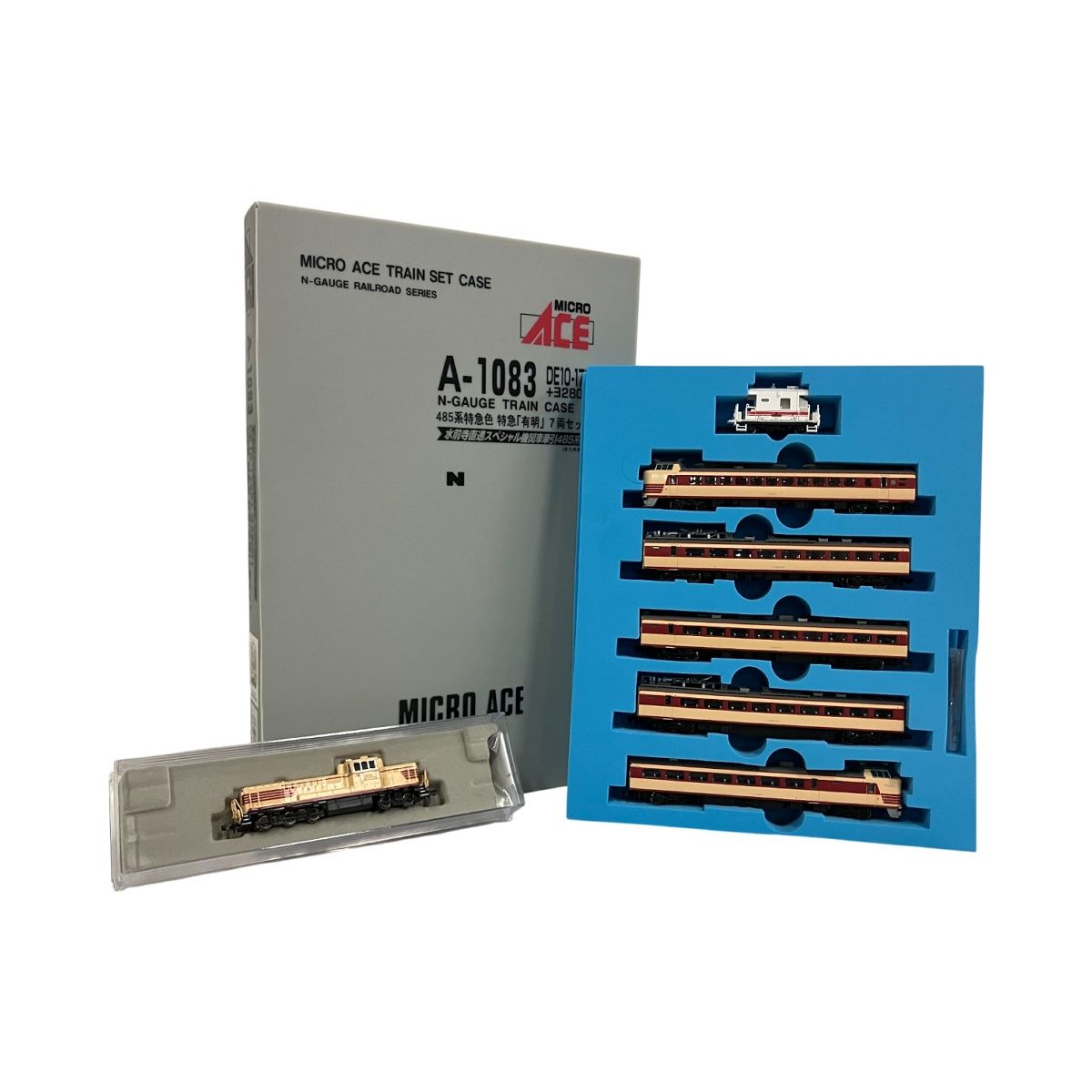 マイクロエース A-1083 DE10-1755 ヨ28001 485系 特急色 特急有明 7両