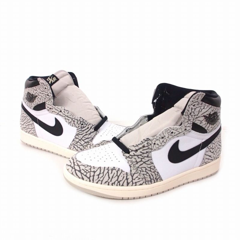 靴 NIKE AJ1 High OG \"White Cement/Safari\" Nike Air Jordan 1 High OG”White Cement/Safari” 27.5㎝ | Garin Peiro