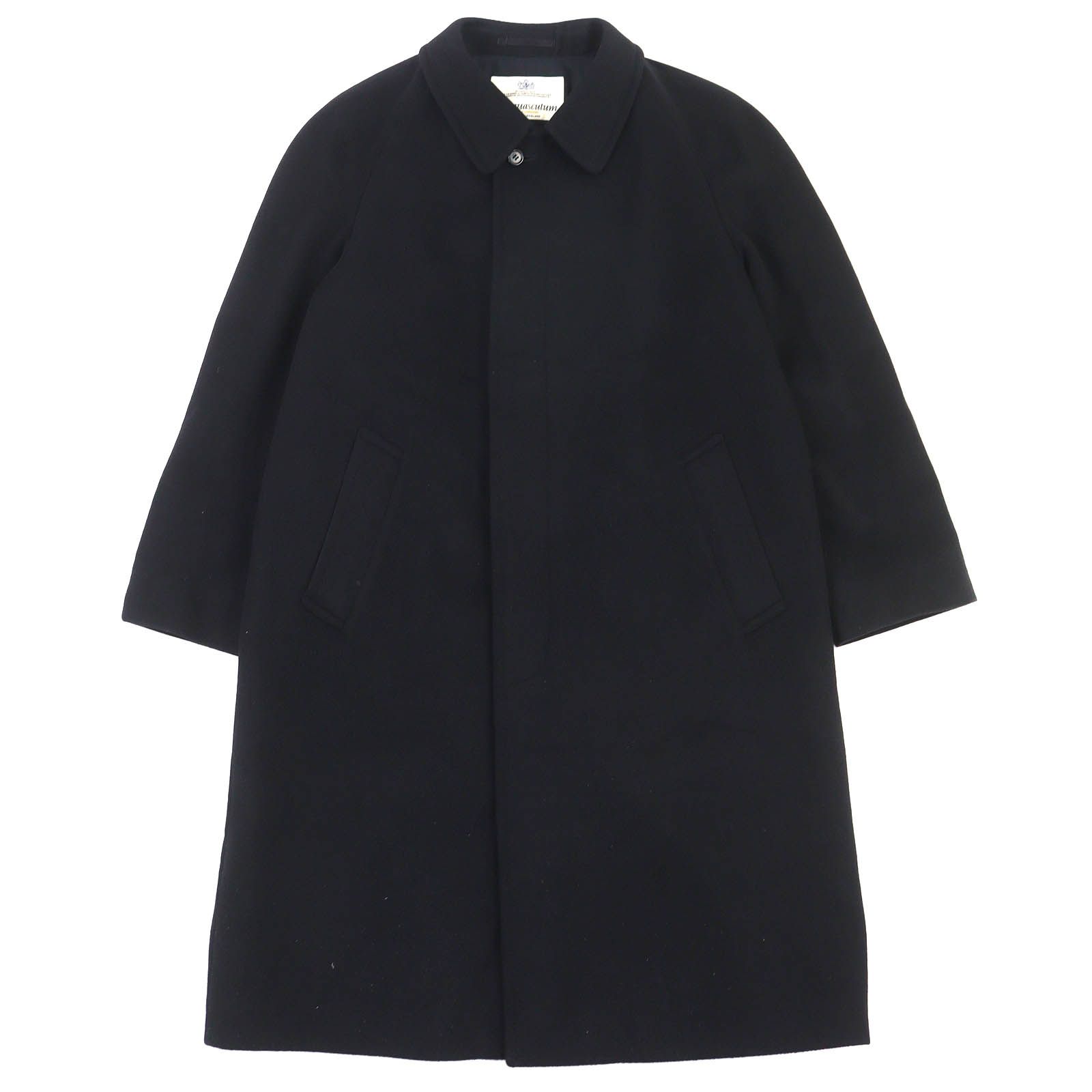 極美品△Aquascutum アクアスキュータム カシミヤ100％ ロング ステン