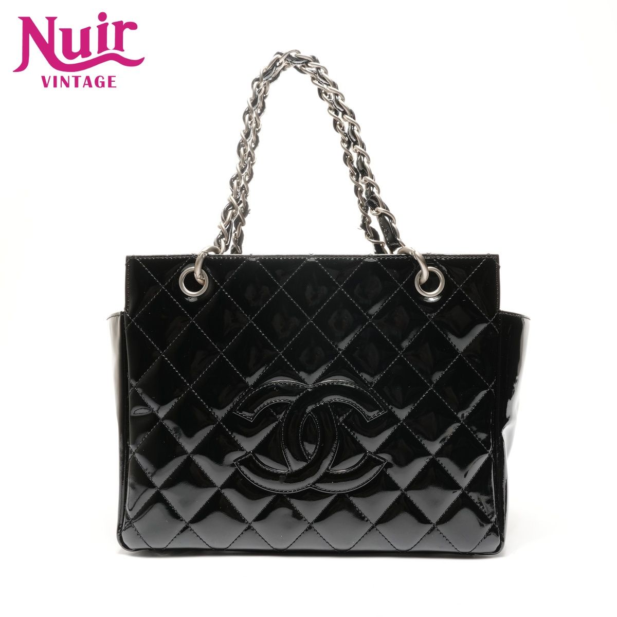 CHANEL シャネル ハンドバッグ 6番台 2000-2002 パテントレザー