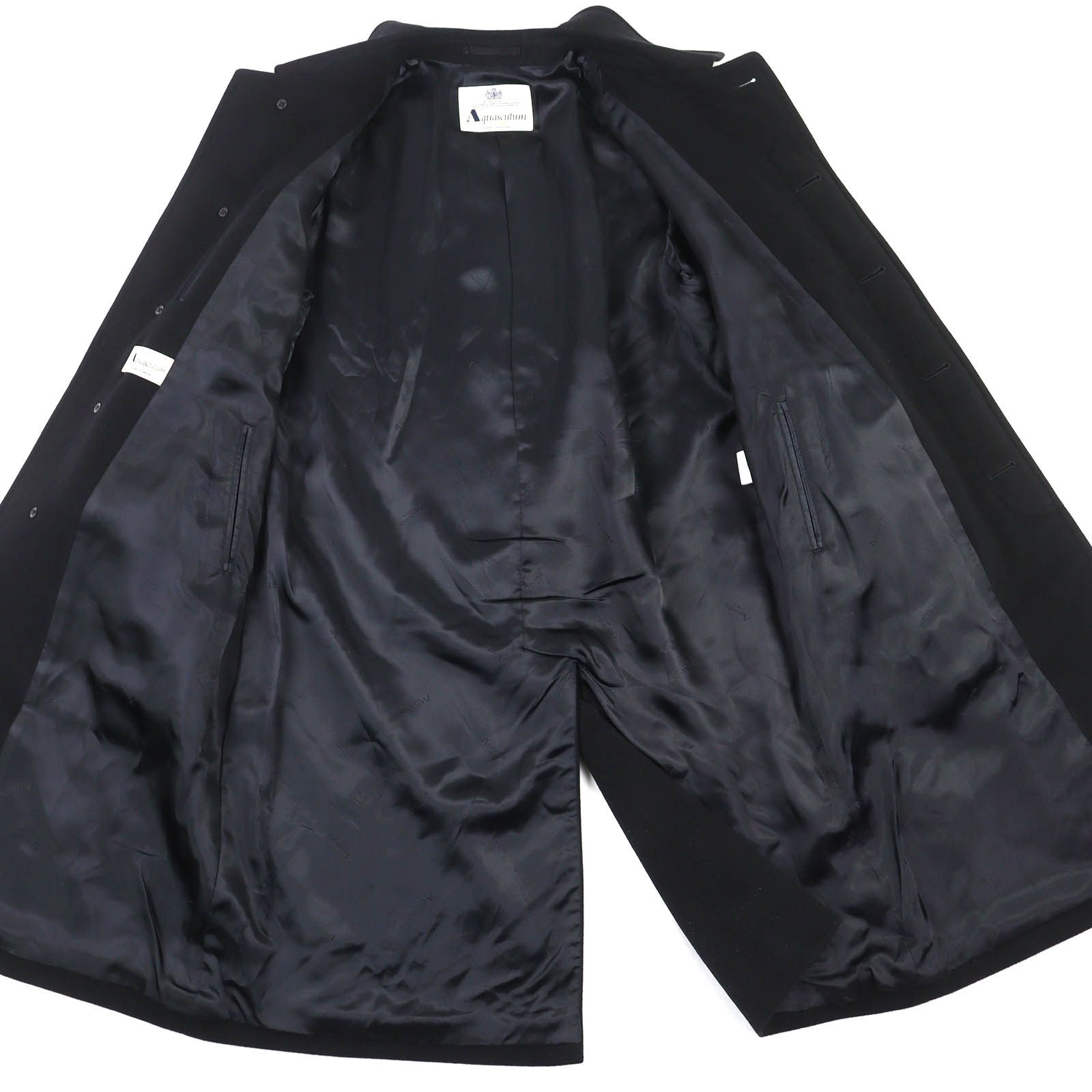 極美品△Aquascutum アクアスキュータム カシミヤ100％ ロング ステン