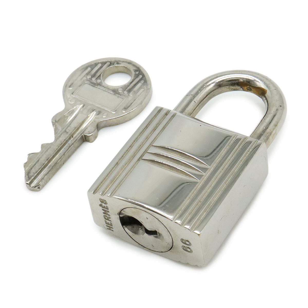 【美品】 HERMES エルメス カデナ南京錠パドロック HERMES エルメス カデナ パドロック 南京錠 No.66 鍵 カギ キー付き