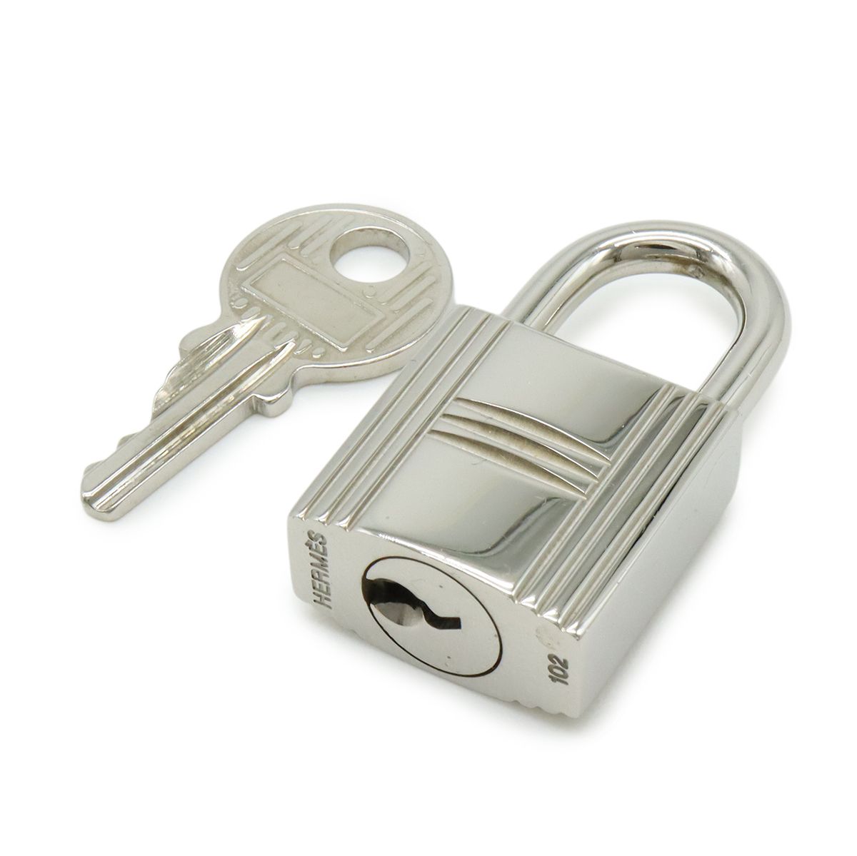 HERMES エルメス カデナ パドロック 南京錠 No.102 鍵 カギ キー付き