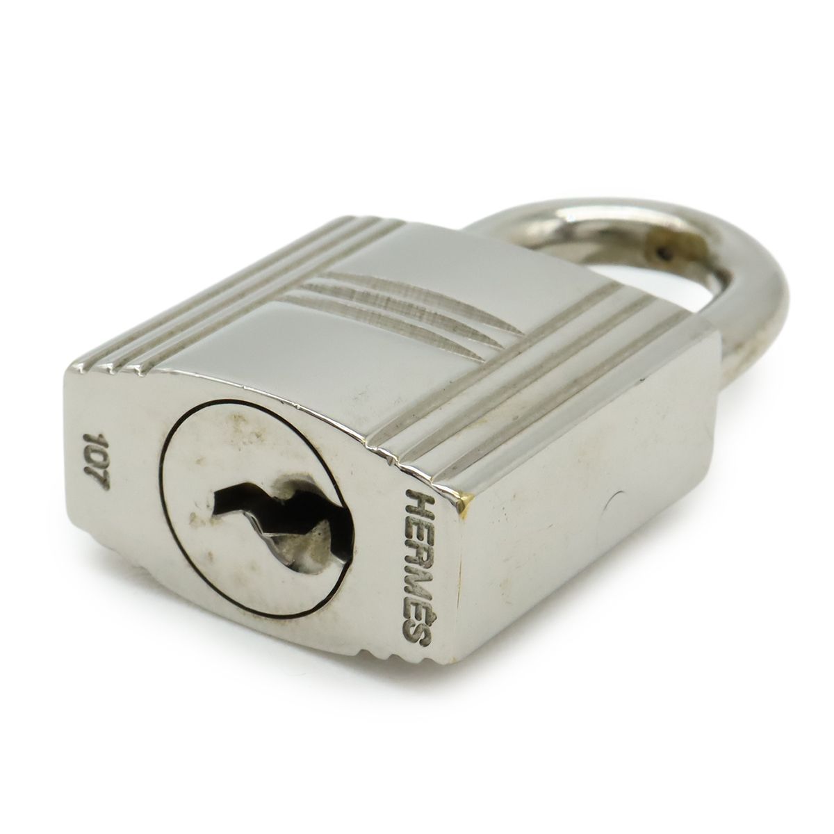 HERMES エルメス カデナ パドロック 南京錠 No.107 鍵 カギ キー付き