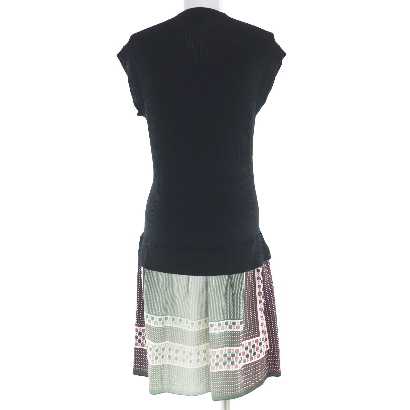 極美品◇LOUIS VUITTON ルイヴィトン ウール シルク100％ 切替