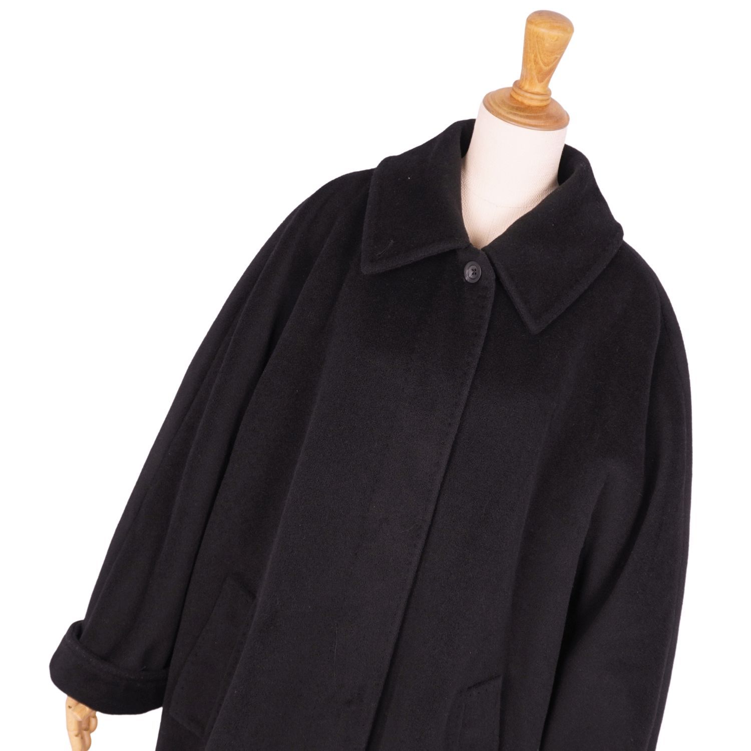 極美品 マックスマーラ Max Mara 白タグ ロングコート ステンカラー