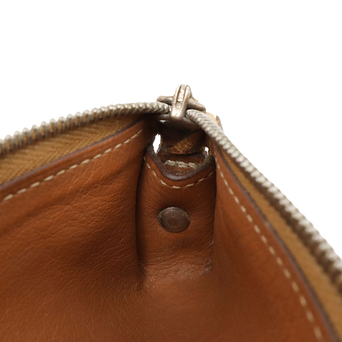 HERMES エルメス ペンケース 筆箱 小物入れ ポーチ レザー ライト