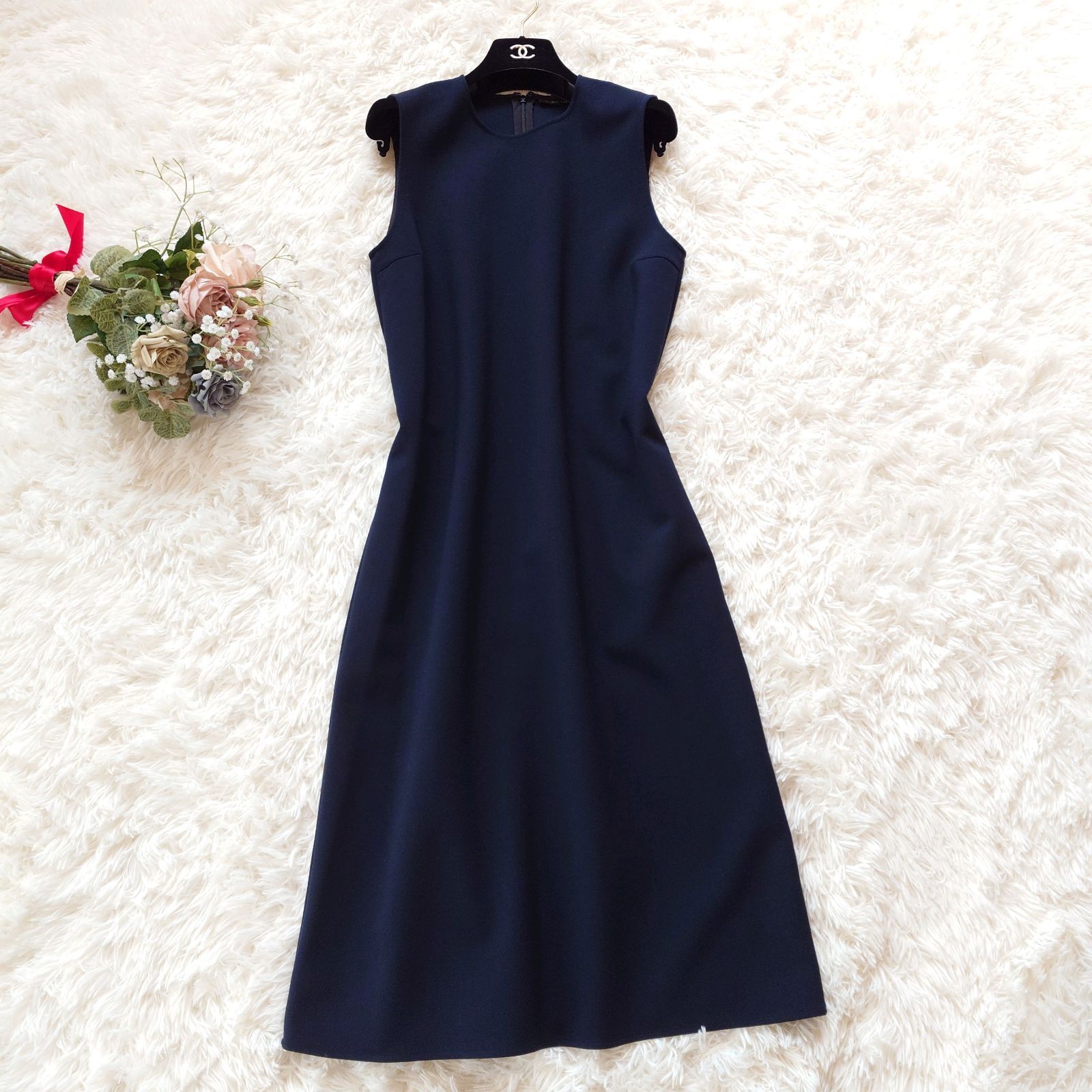 ヨーコチャン YOKOCHAN ノースリーブ ロング ワンピース ドレス