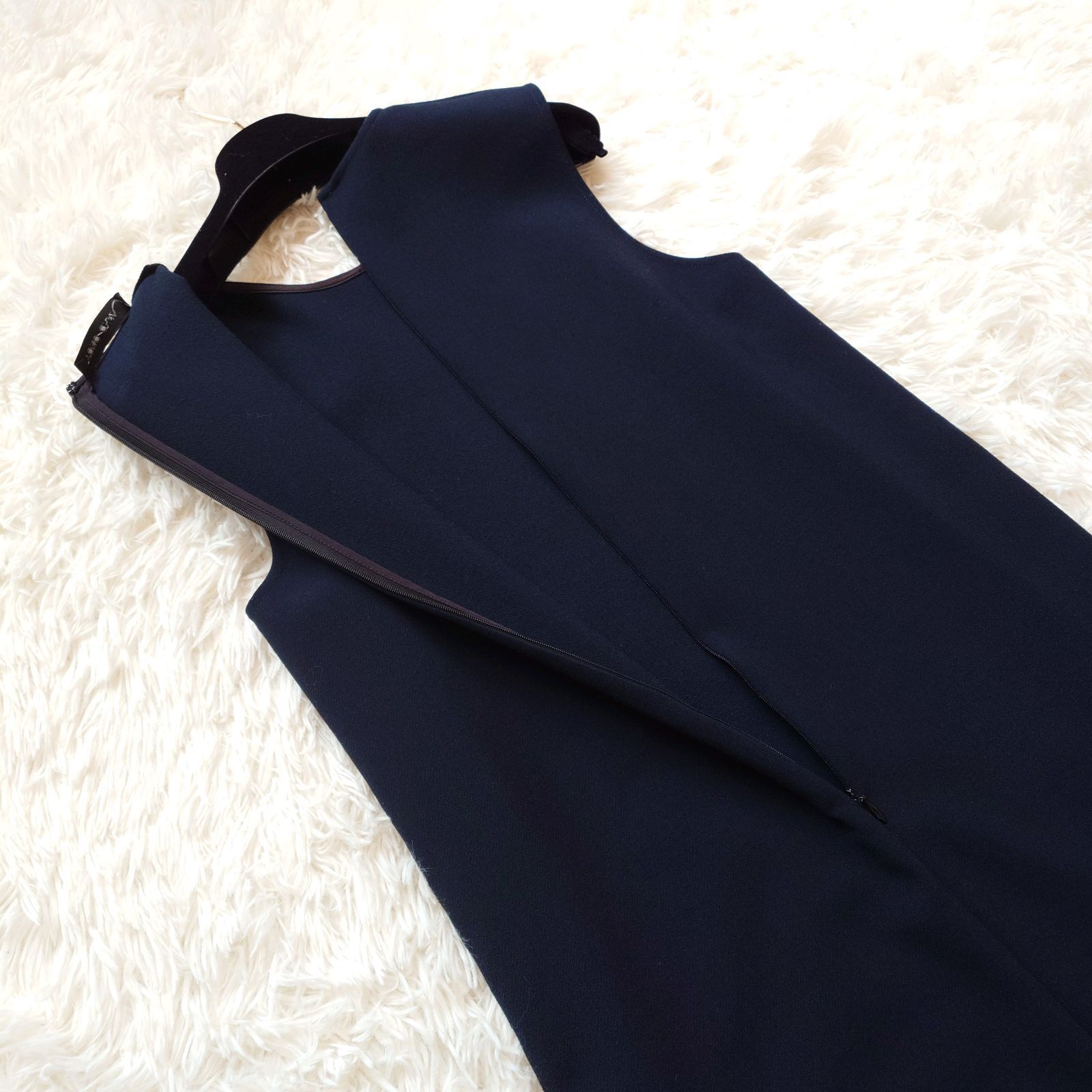 ヨーコチャン YOKOCHAN ノースリーブ ロング ワンピース ドレス