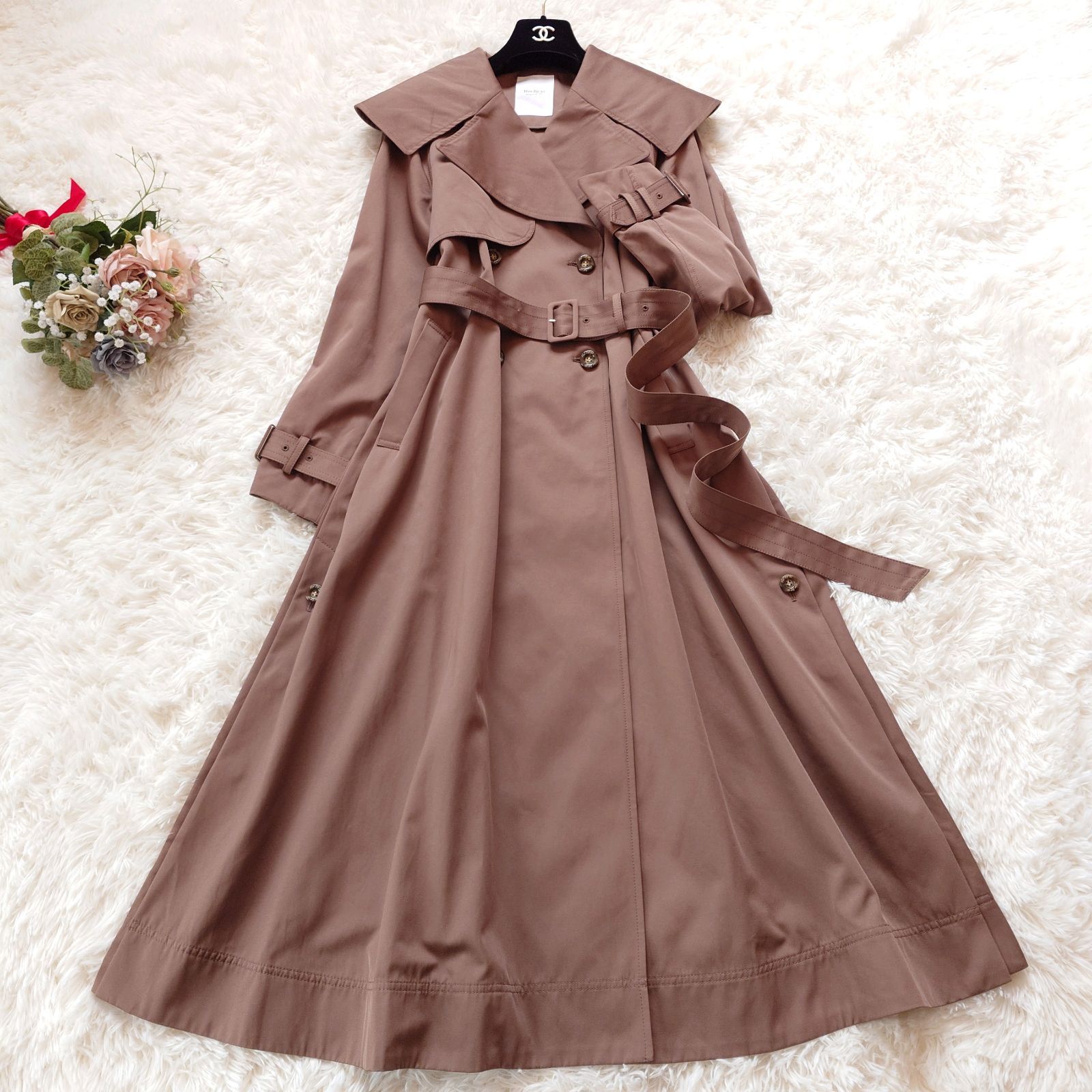 【Sサイズ】herlipto Grace Long Trench Coat Herlipto】Grace Long Trench Coat - メルカリ