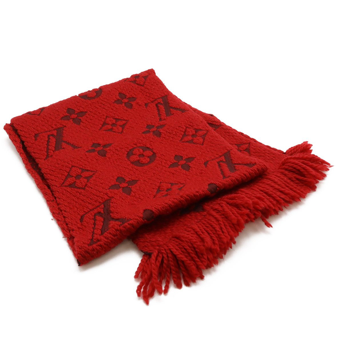 LOUIS VUITTON ルイ ヴィトン エシャルプ ロゴマニア マフラー ウール