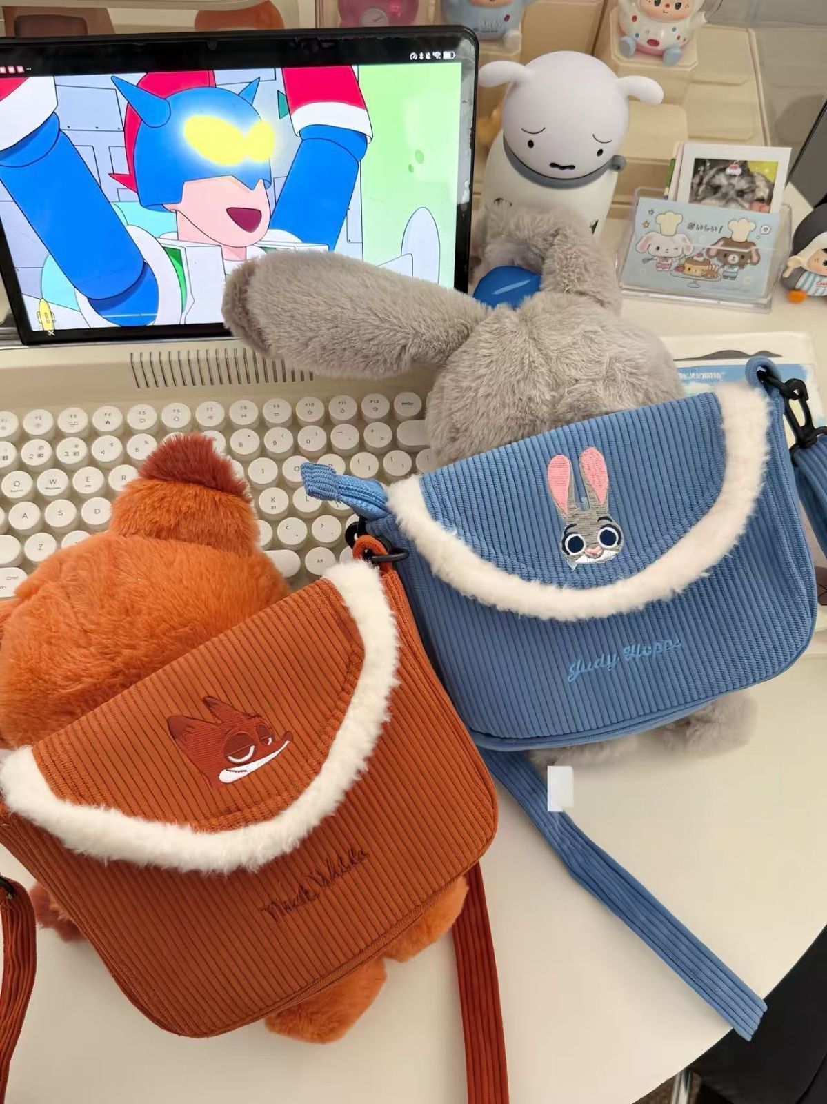 新品未使用】大人気 ズートピア ニック ジュディ ぬいぐるみ取り外し