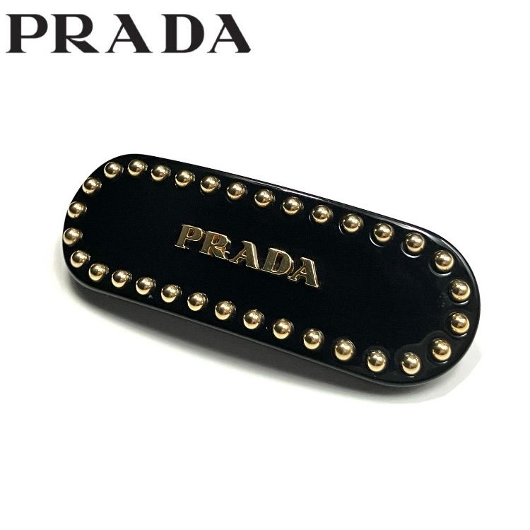PRADA プラダ 1IF042 プレックス ヘアクリップ バレッタ メタル