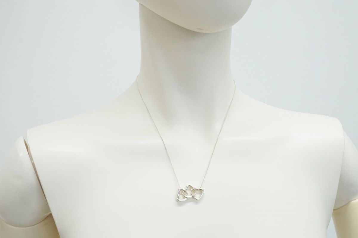 ティファニー トリプル オープンハート ネックレス 三連 SV925
