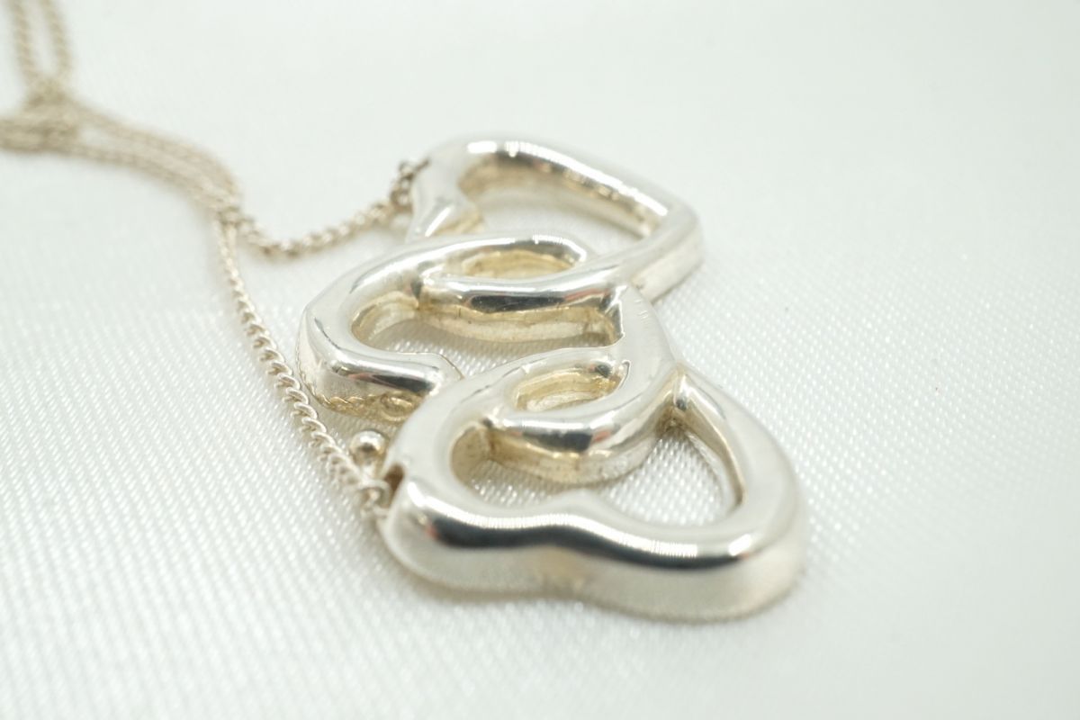 ティファニー トリプル オープンハート ネックレス 三連 SV925