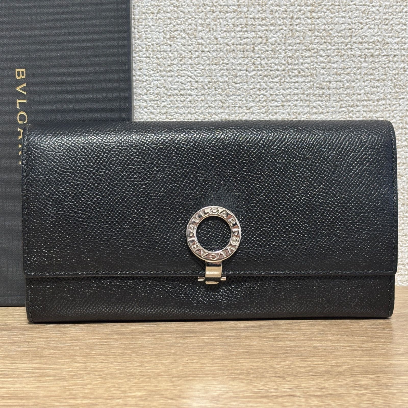 BVLGARI ブルガリ ブルガリブルガリ レザー 長財布 二つ折り ロング