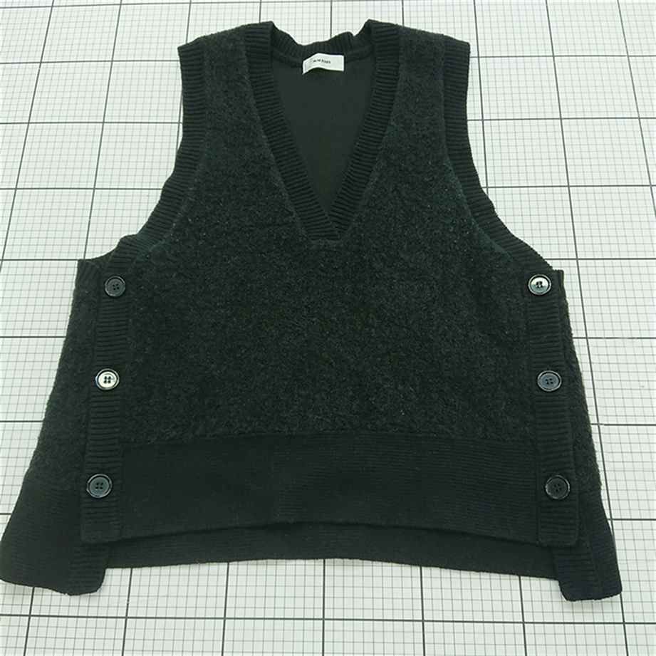 ◇ ⊇ マチャット MACHATT サイドボタンベスト ブラック系 レディース