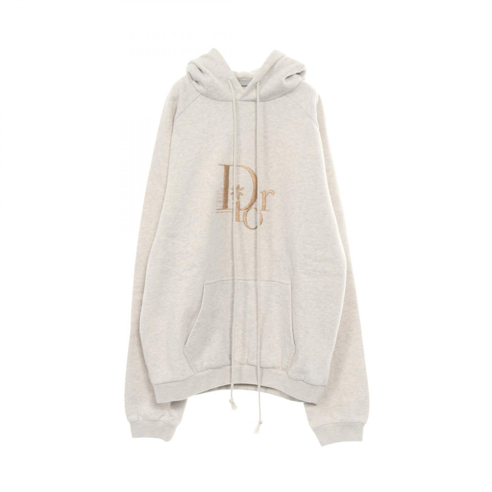 ディオール Dior Christian Dior × ERL ロゴ刺繍 パーカー 衣料品 トップス コットン メンズ グレー系 【中古】 ディオール Dior パーカー Christian Dior × ERL ロゴ刺繍 コットン