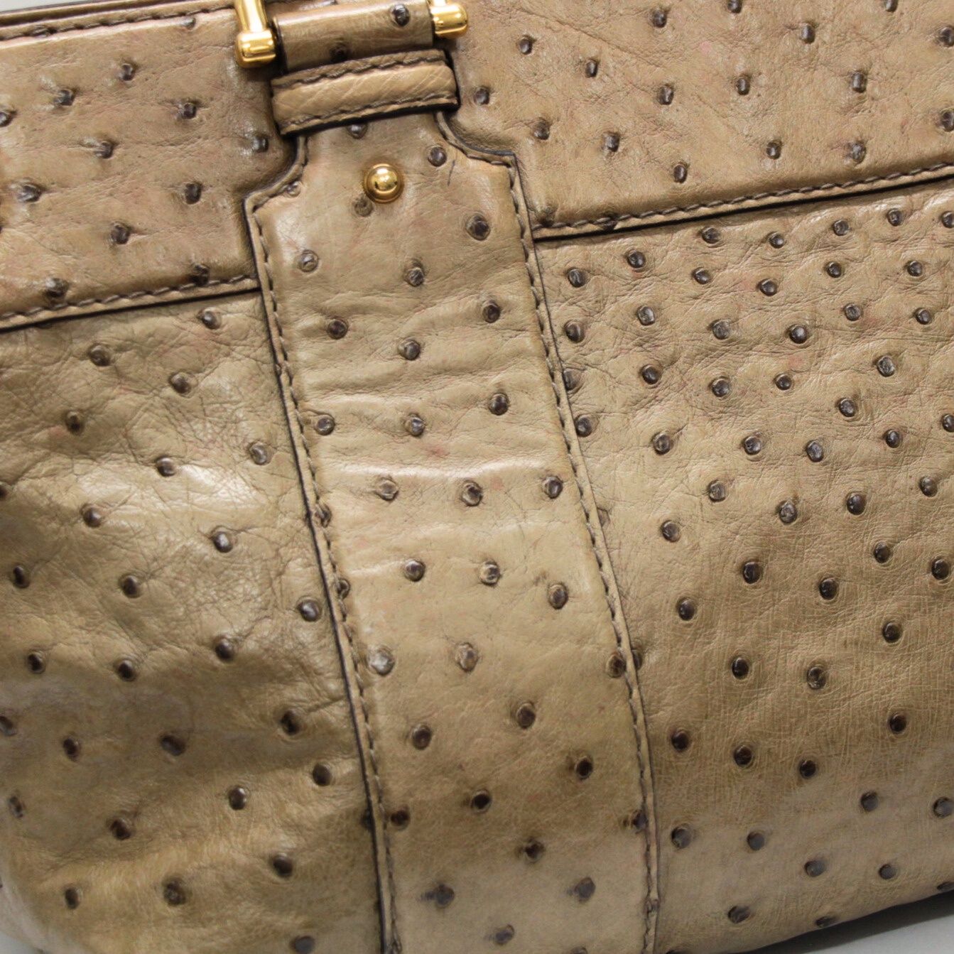 グッチ GUCCI ヴィンテージ ファー 2WAYバッグ オーストリッチ