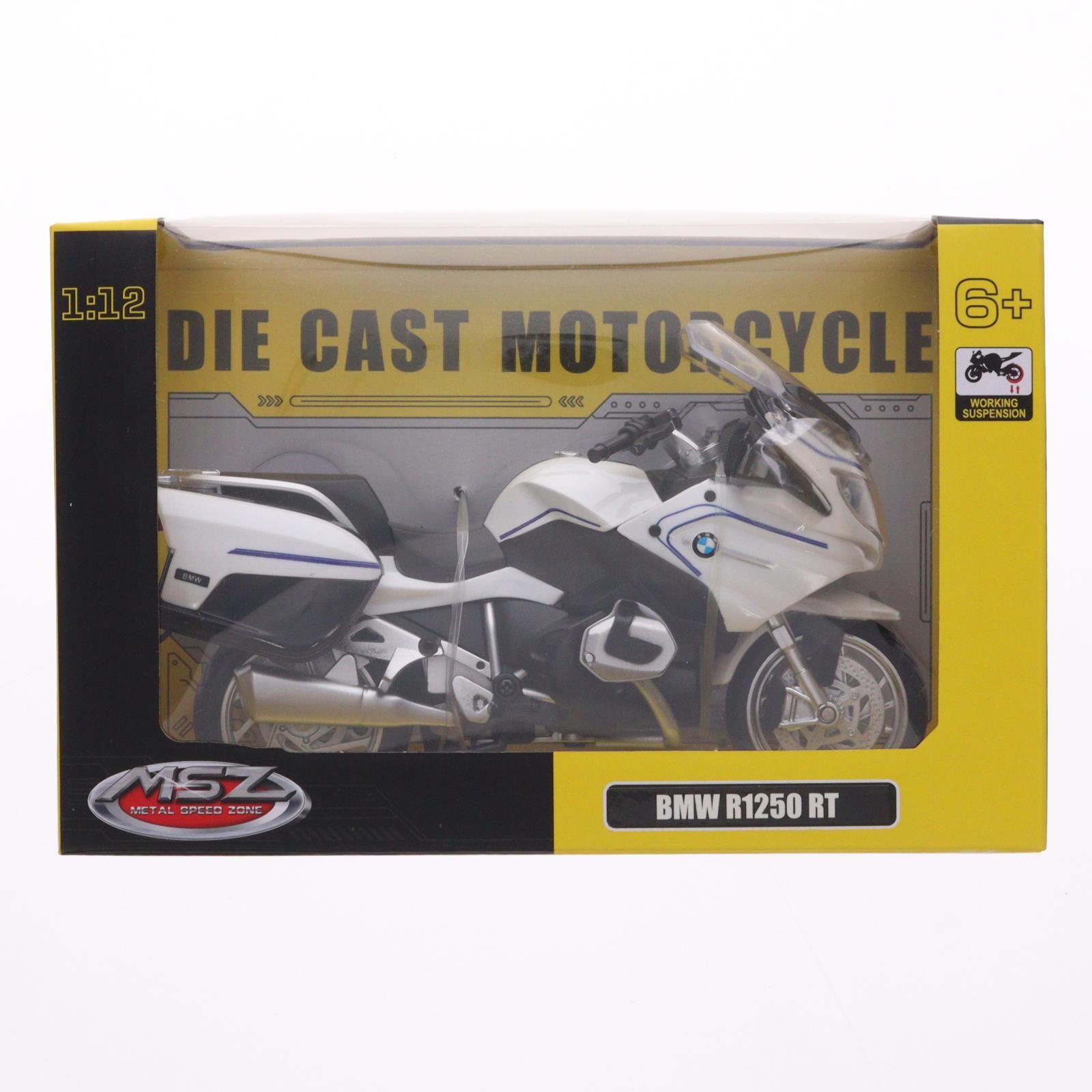 METAL SPEED ZONE 1/12 BMW R1250 RT(ホワイト×ブルー) ミニカー