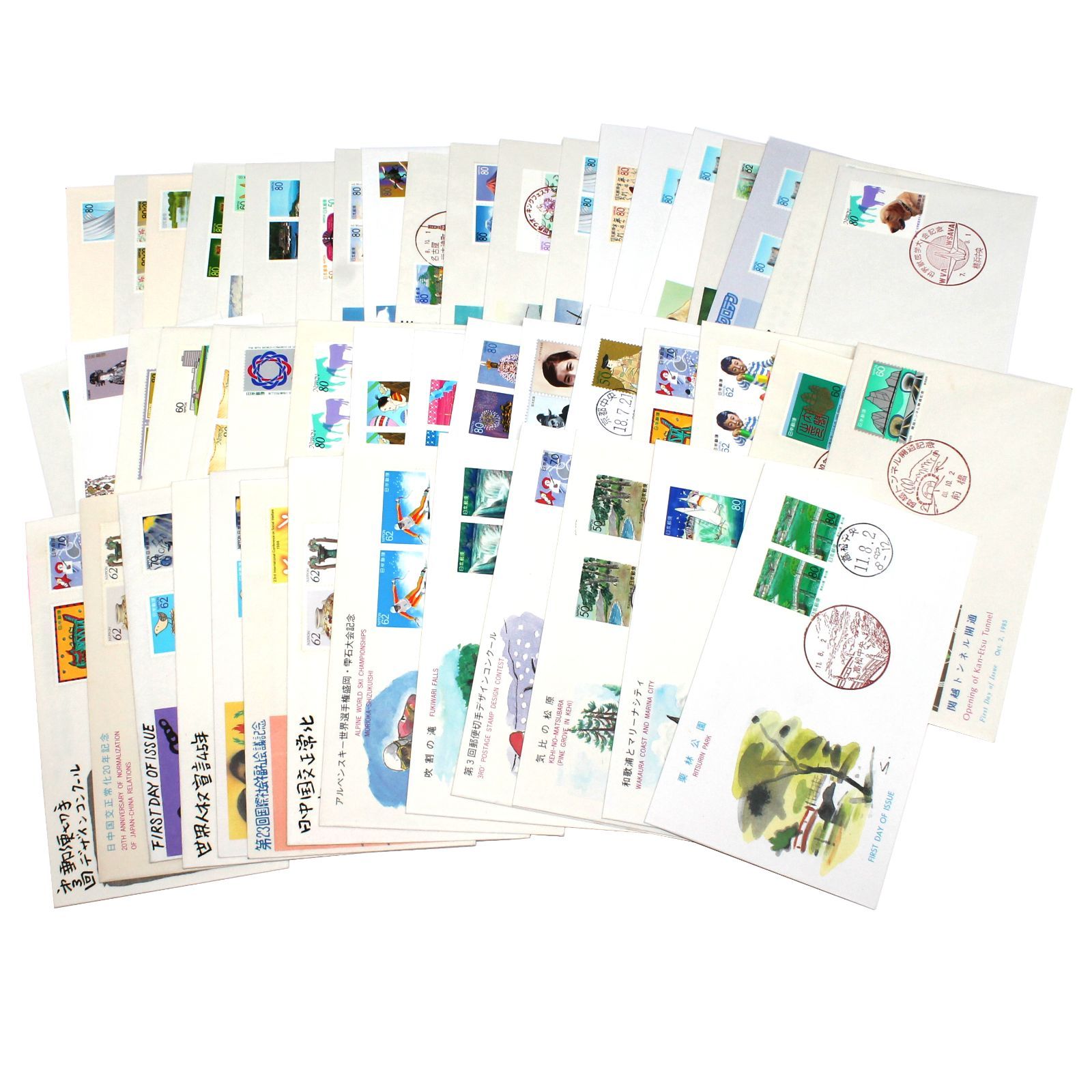 記念切手　初日カバー（FDC） 300枚 Yahoo!オークション -「日本切手fdcコレクション」の落札相場・落札価格