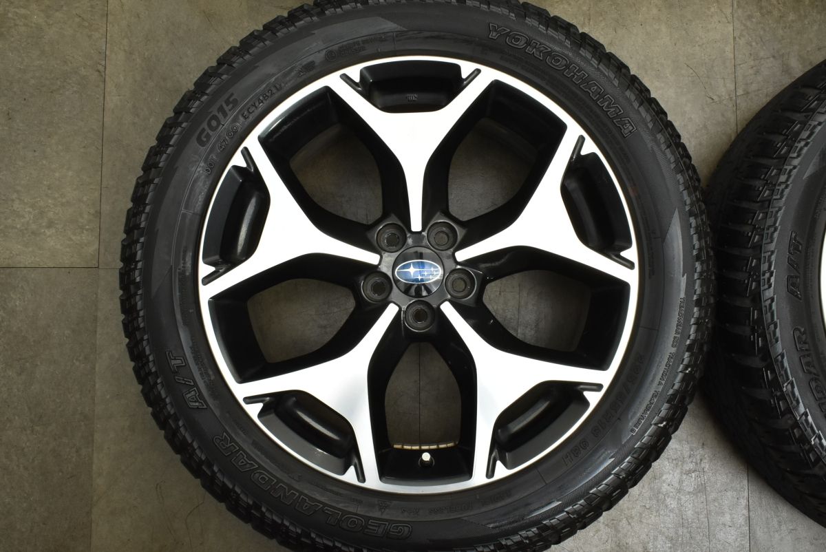 良好品】スバル SJ フォレスター 純正 18in 7J +48 PCD100 ヨコハマ