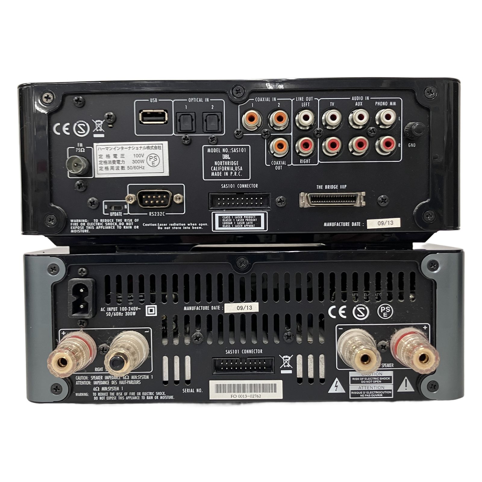 【JBL】システムコンポ SAS100/SAS100SP ジャンク品 JBL】システムコンポ SAS100/SAS100SP ジャンク品