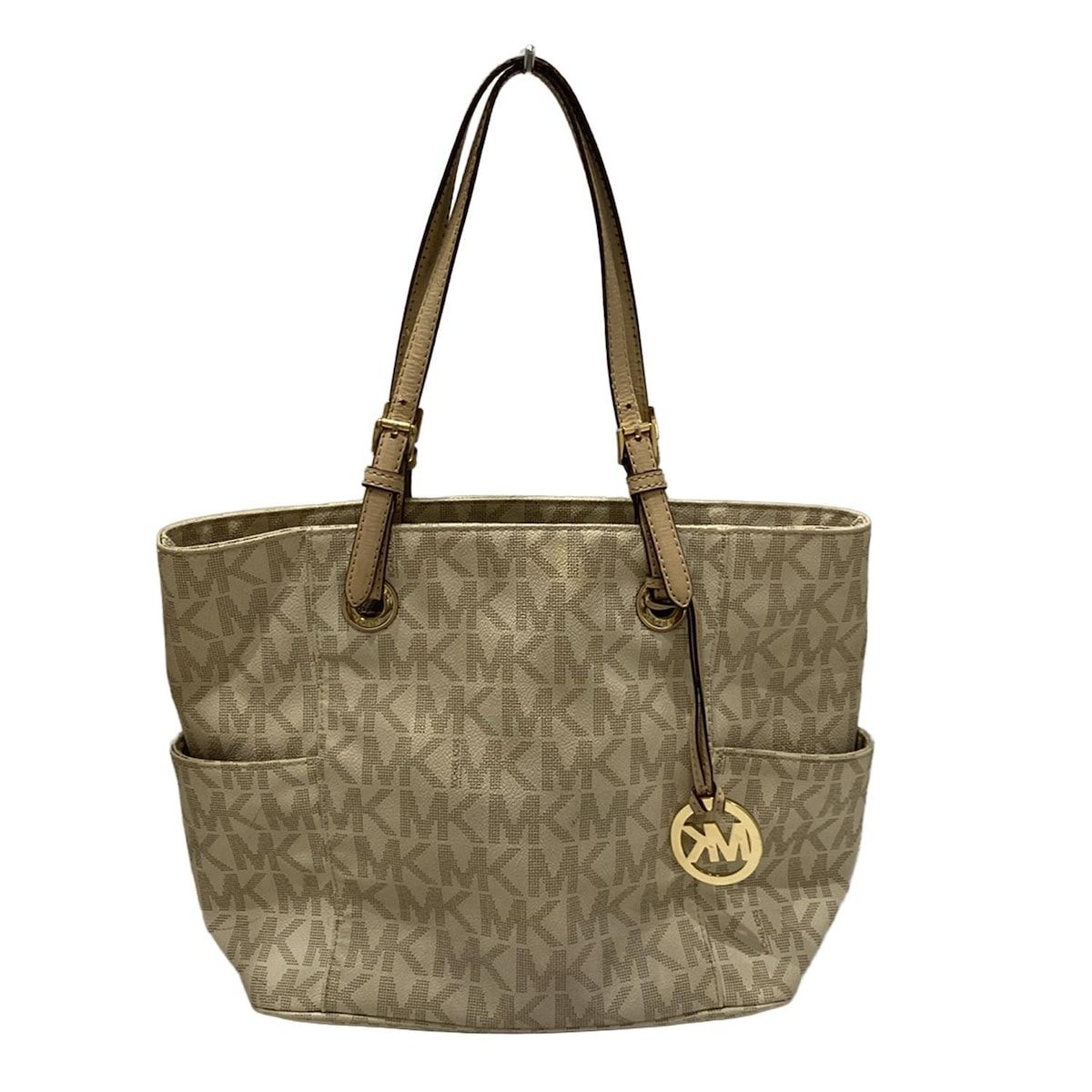 MICHAEL KORS(マイケルコース) トートバッグ ベージュ×ライトブラウン 