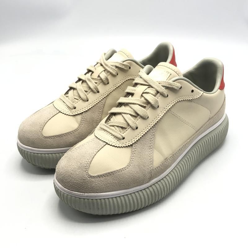 中古】Onitsuka Tiger DELECITY スニーカー 25.5cm ベージュ レッド 