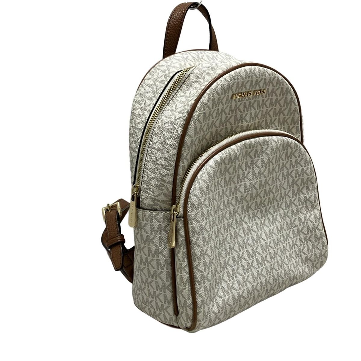 オファー MICHAEL KORS(マイケルコース) リュックサック - 白×ブラウン