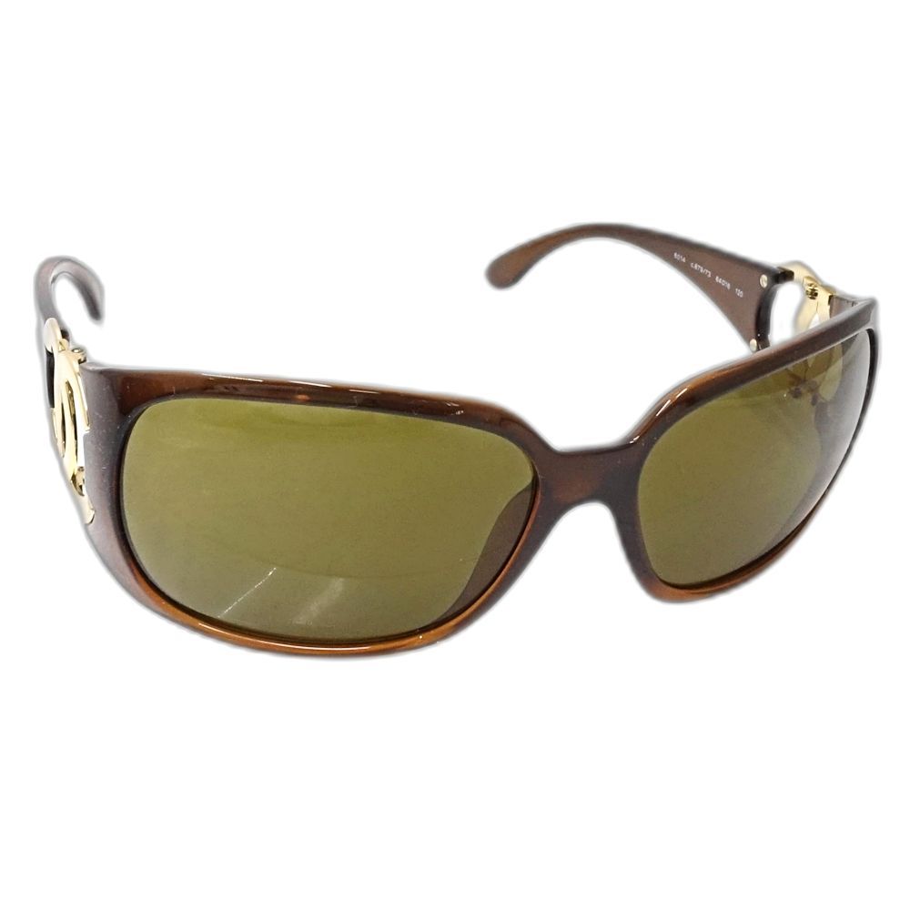 シャネル 5204 プラスチック ココマーク サングラス ブラウン イエロー シャネル 5204 プラスチック ココマーク サングラス ブラウン イエロー